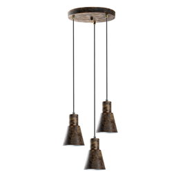 Opviq Lámpara de Araña KONIKKEM-6357-3-RETRO Cuerpo Metal Diámetro 40 cm Elegancia y Sofisticación para su Hogar